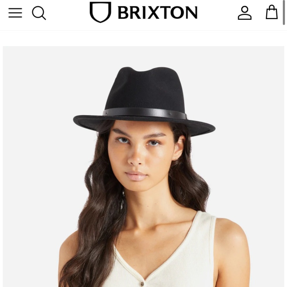 Brixton ‘Messer’ Fedora - size M - Black 🖤